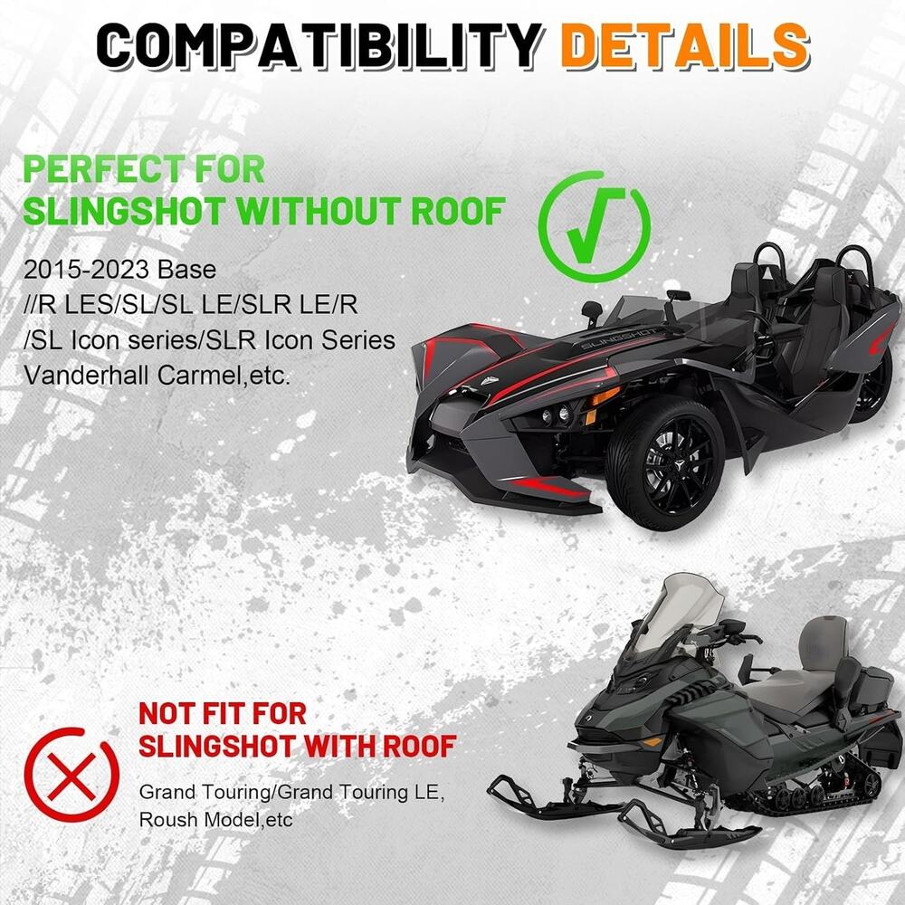 For Polaris Slingshot S R SLR SL 2015-2024 Waterproof Full Cover With Air Vents